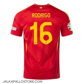 Espanja Rodri Hernandez #16 Kotipaita EM-Kisat 2024 Lyhythihainen